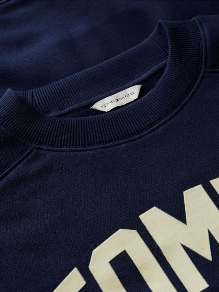 Blue Flock Varsity Logo Oversized Sweatshirt  Women