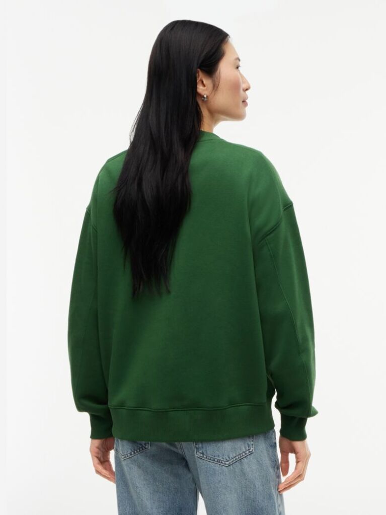 Green Flock Varsity Logo Oversized Sweatshirt  Women