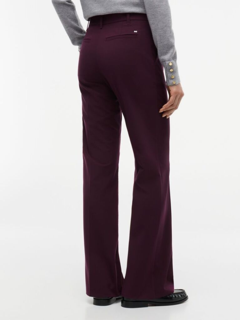 Red Travel Slim Bootcut Trousers  Women