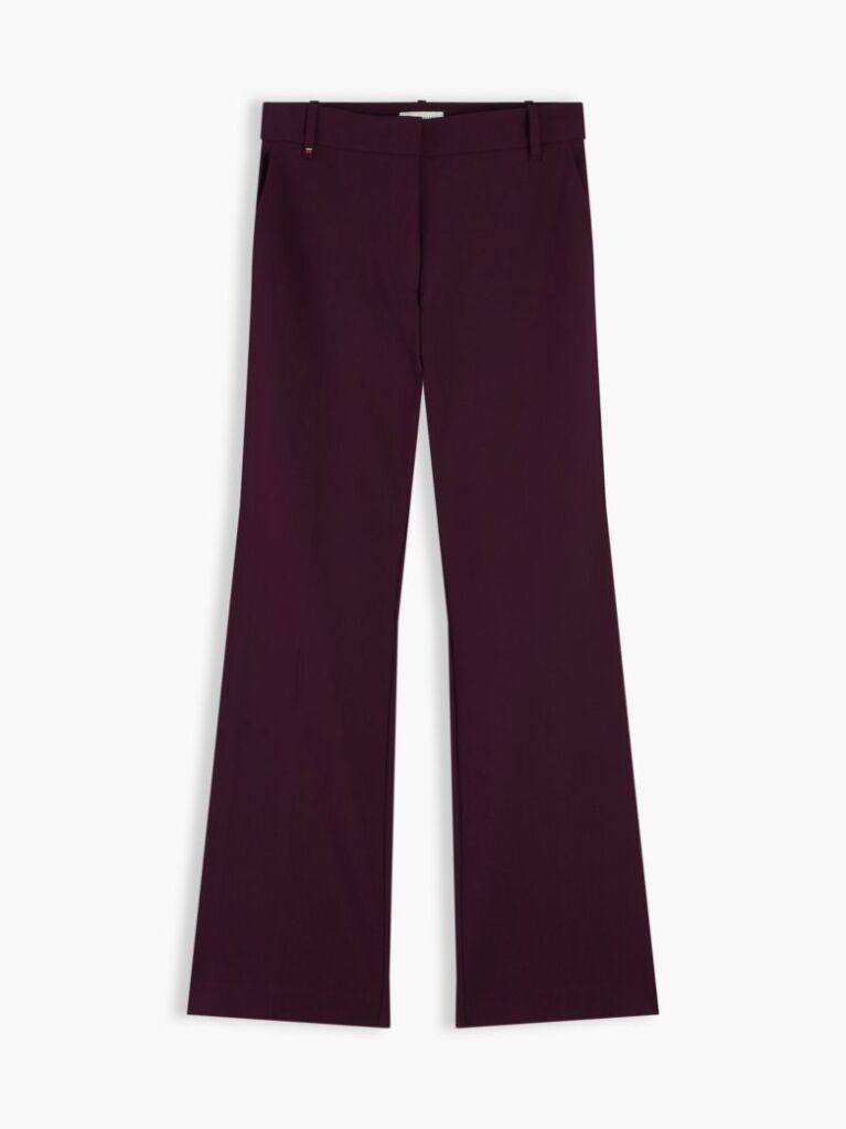 Red Travel Slim Bootcut Trousers  Women