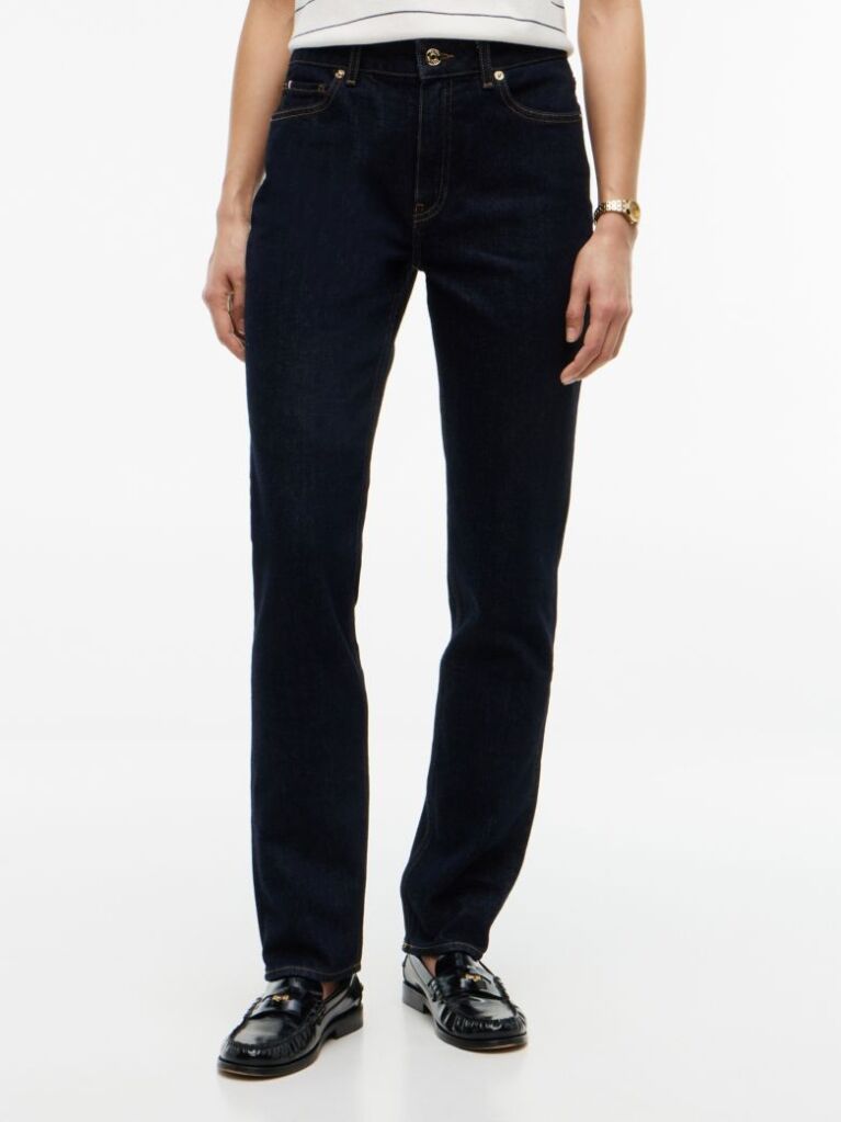 Blue Mid Rise Slim Jeans  Women
