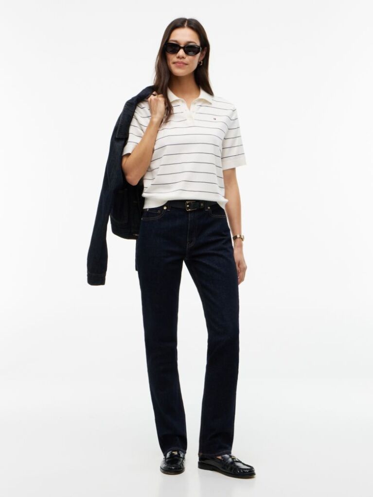 Blue Mid Rise Slim Jeans  Women
